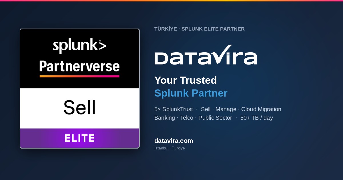 Splunk User Groups Turkey 2023